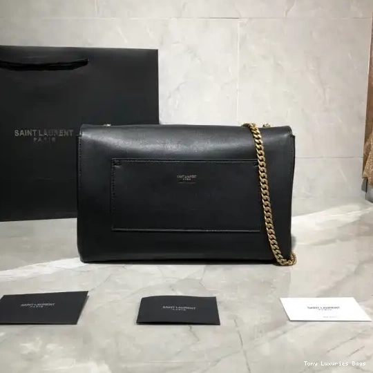 Tony Luxuries SMOOTH MEDIUM YSL LEATHER REVERSIBLE IN AND KATE SUEDE 0512